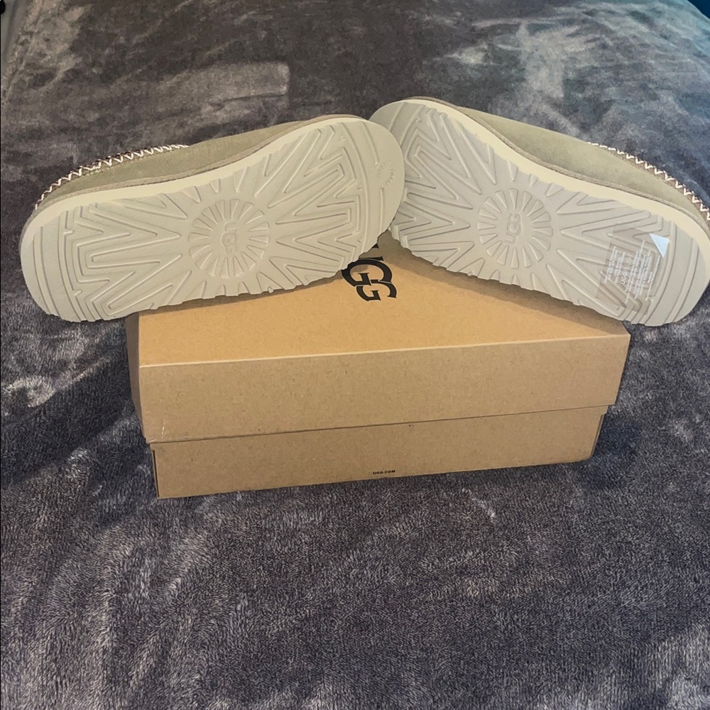 UGG Tan Suede Slip-Ons - Picture 2 of 3